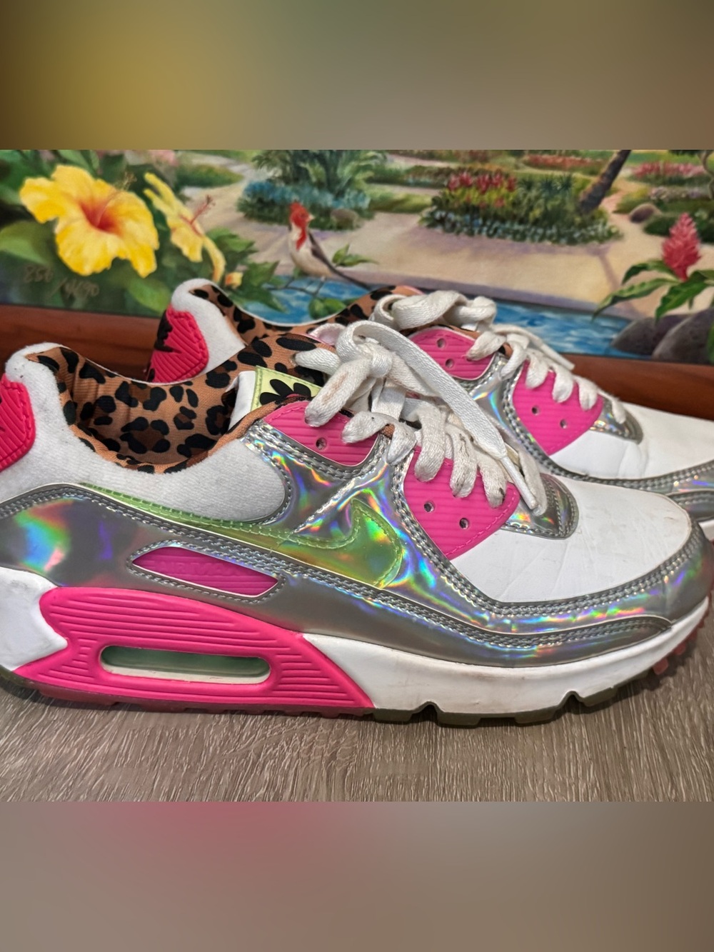 Nike Air Max 90 LX Daisy Leopard Iridescent Women's sneakers